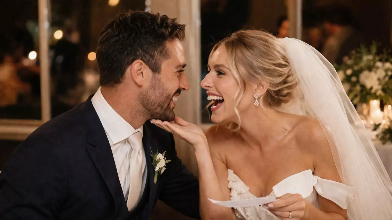 romantic funny wedding vows moment