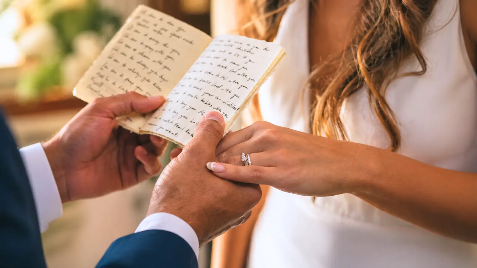 Who Says Wedding Vows First