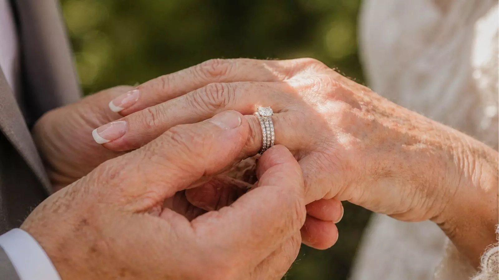 Ring Exchange During Vow Renewal Ceremony