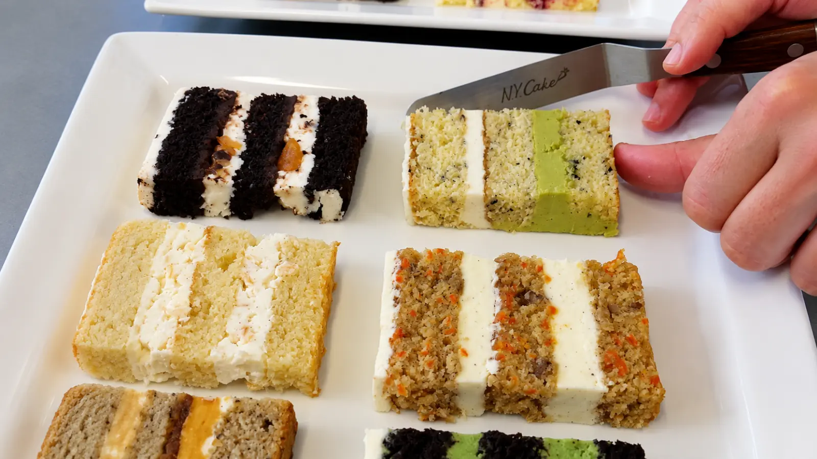 Wedding cake flavor tasting samples
