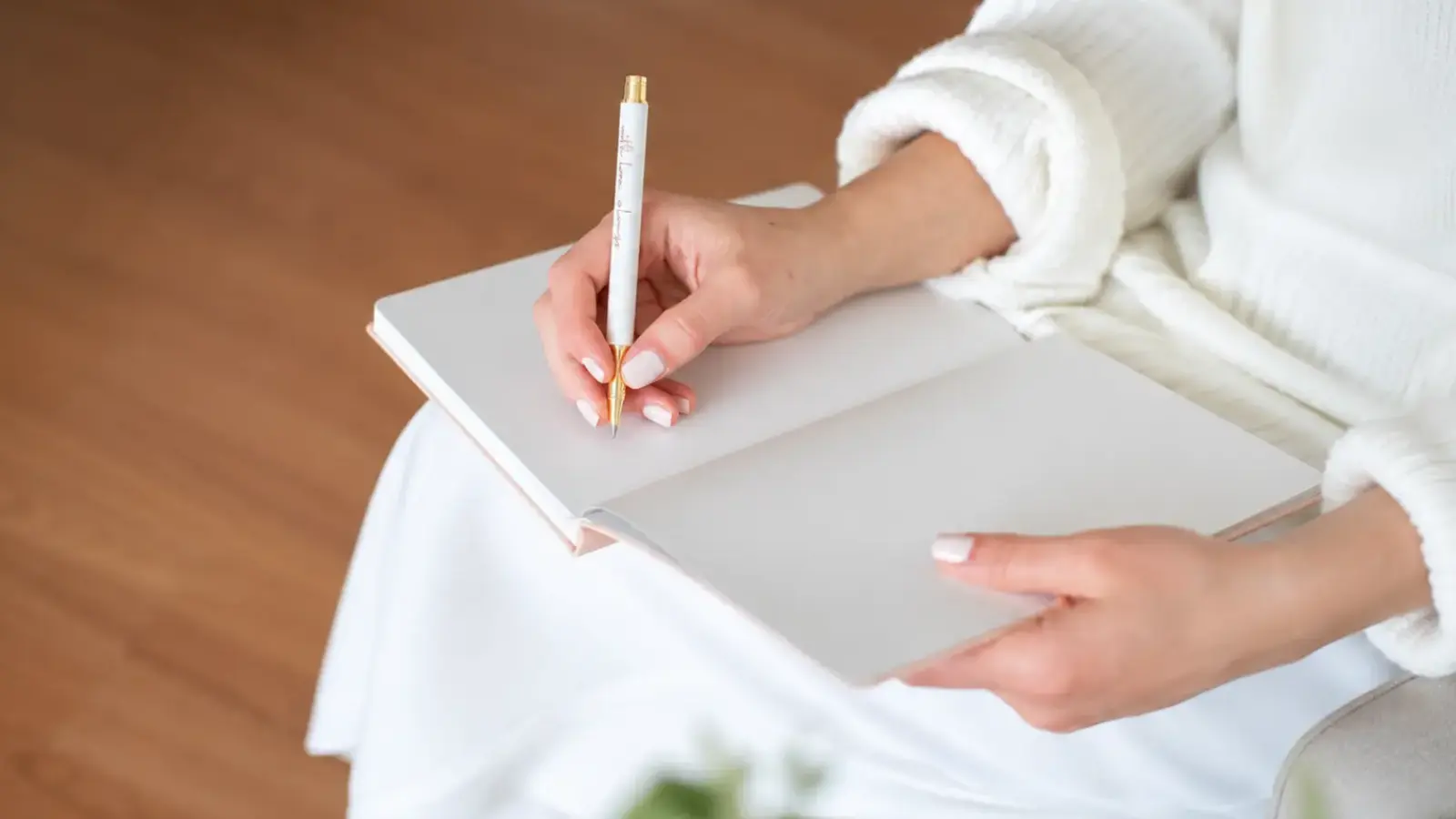 Wedding planning notebook and writing materials